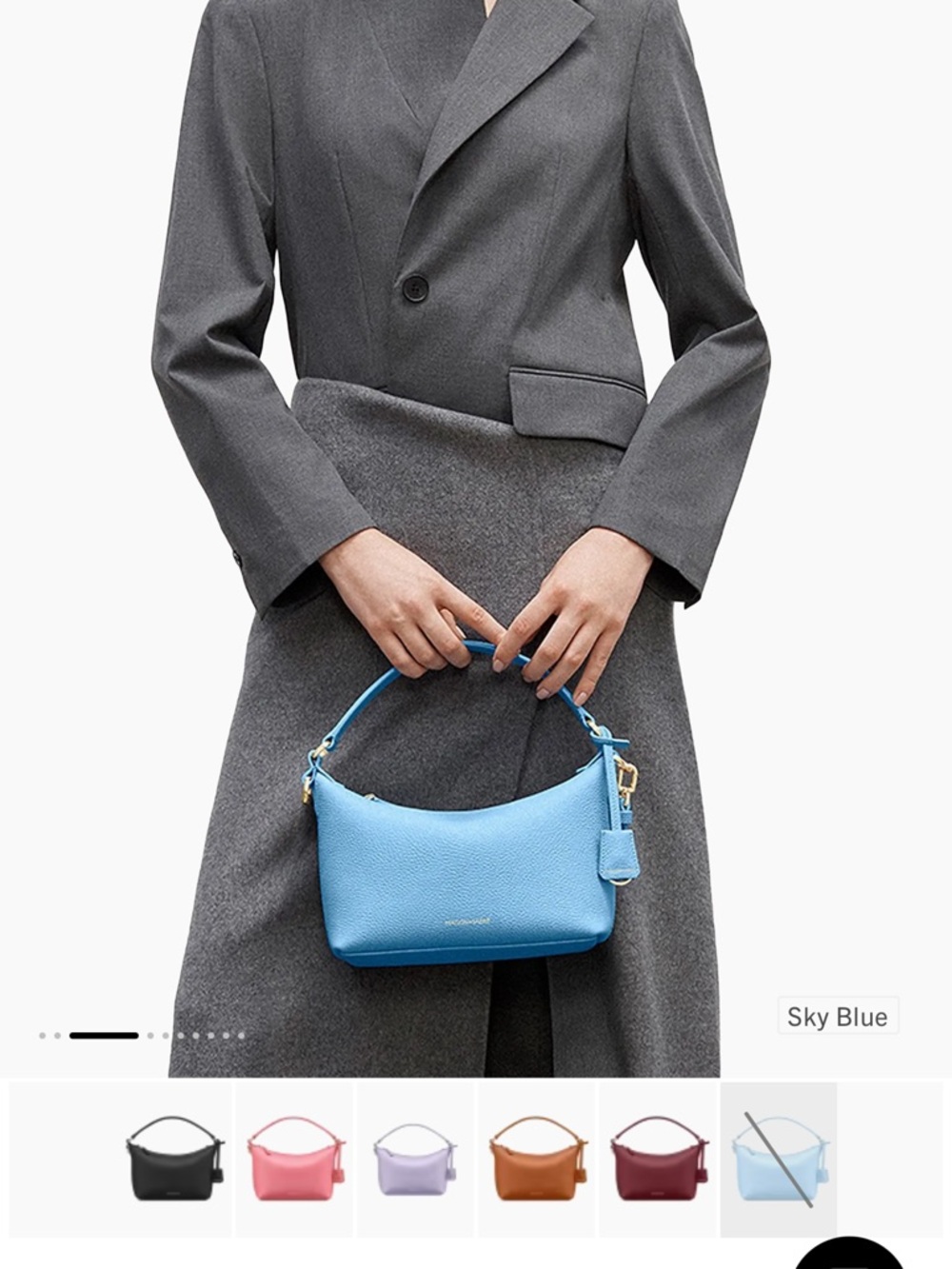 Maison De Sabre - Blue Leather Shoulder Bag - Picture 6 of 9